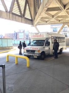 Bergeline jitney at the GWB Terminal