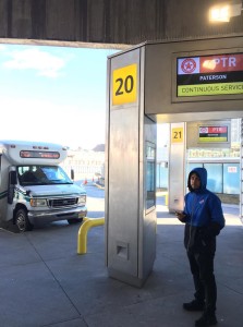 A Paterson jitney at the GWB Terminal