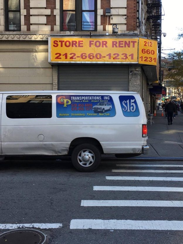 $15 van service from Pennsylvania to 